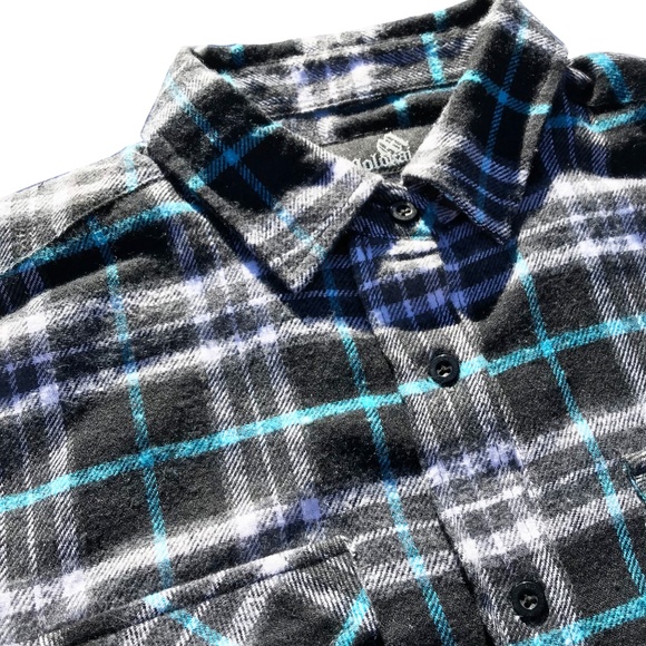 Black and Blue Women's Flannel - Picture 5 of 6